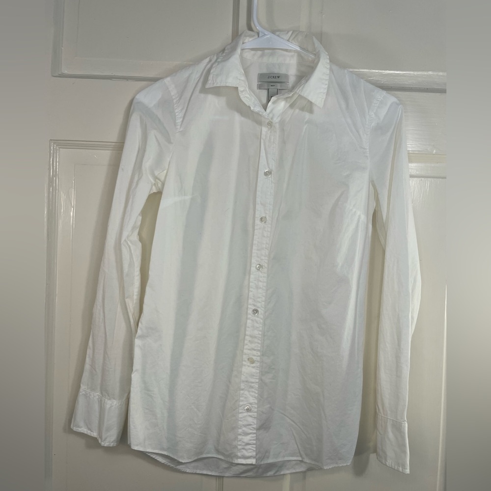 J Crew Boy Fit White Button Up